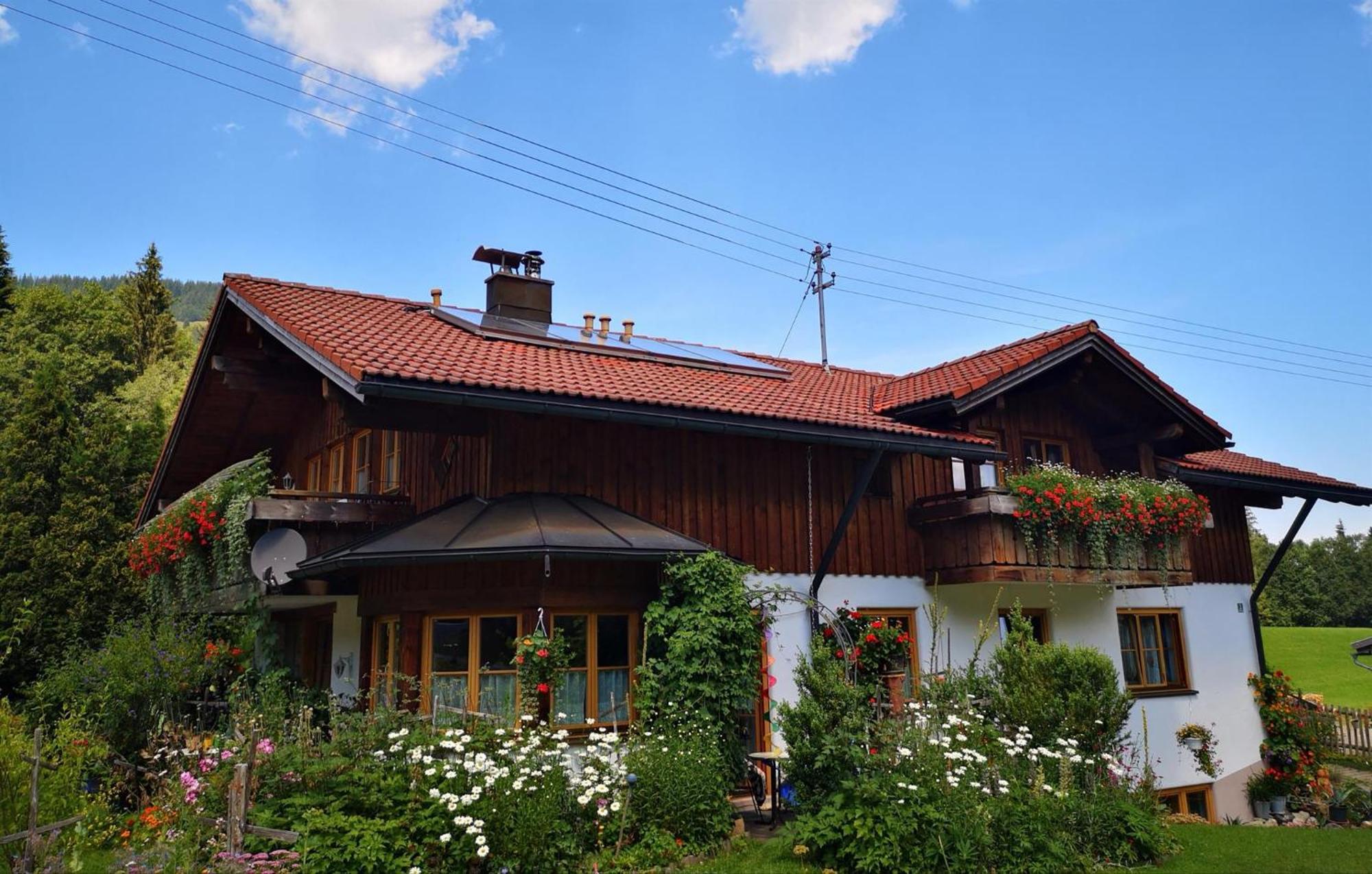 Ferienwohnung Haus Auerhahn Bad Hindelang Exterior foto